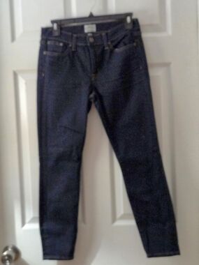 J. Crew Women's Toothpick Jeans in Dark Indigo